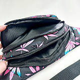 Поясна сумка бананка текстильна яскравий принт, фото 4