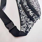 Поясна сумка бананка текстильна яскравий принт, фото 3