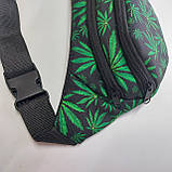 Поясна сумка бананка текстильна яскравий принт, фото 3