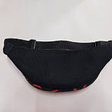 Поясна сумка бананка текстильна яскравий принт перець, фото 2