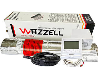 Алюмінієвий мат WAZZELL EASYHEAT 140 Вт/м.кв під ламінат + програмований термостат, фото 4