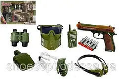Дитячий військовий набір: пістолет, навушники, маска
