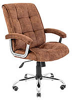 Офисное кресло руководителя Richman Arizona Morant 01 Хром М1 Tilt Коричневое