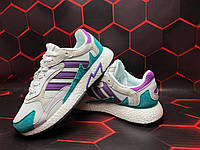 Мужские и женские кроссовки Adidas Tresc Run White Purple Aqua