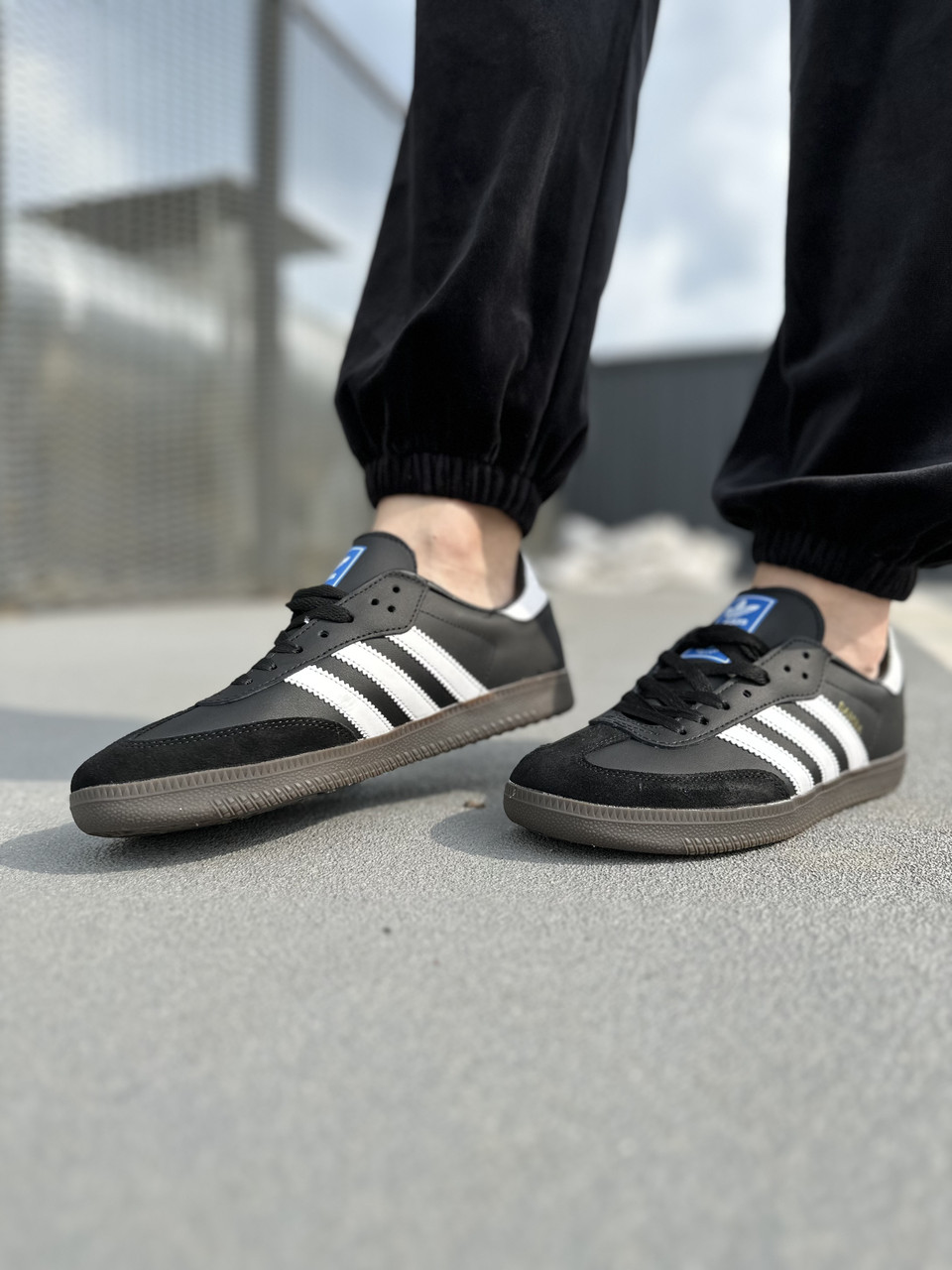 Купить Кроссовки Adidas Samba Black White Brown 36 41, цена 2421.55 ...