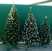 Новогодняя искусственная елка сосна с белыми кончиками (ПВХ) рождественская ель А2143-б
