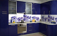 Кухонный фартук Василек кухонные фартуки для кухни на стену фотопечать скинали цветы 600*2000 мм