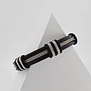 Браслет з нержавіючої медичної стали на силіконовому ремінці «Фелікс», фото 3