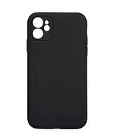 Противоударный чехол для Apple iPhone 11 silicone case black MWVU2 анти отпечатки пальцев