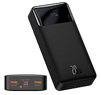 Павербанк внешний аккумулятор Power Bank Baseus Bipow Digital Display 20W 20000 mAh Black повербанк А9631-б