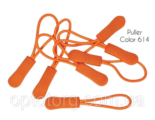 Пулер Яскраво-помаранчевий (висюлька) на шнурку для бігунка, фото 2