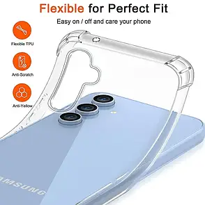 Силіконовий чохол Shockproof для Samsung Galaxy A04S (закрита камера), фото 3