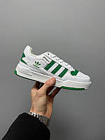 Мужские кроссовки Adidas New Low Forum White Green