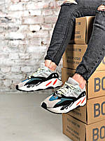 Мужские и женские кроссовки Adidas Yeezy Boost 700 Wave Runner Solid