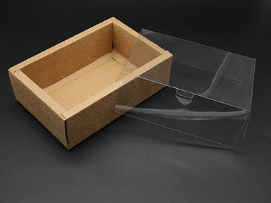 Упаковка для тортів, капкейків, пряників. Крафтовий колір. 18х12.5.5см