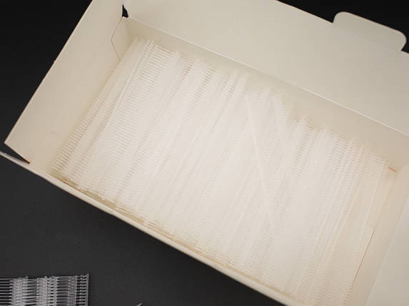 Скоби для степлера для встановлення бірок на одяг. 19.5х10.5х5.4мм 5000шт., фото 3