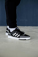 Мужские кроссовки Adidas Drop Step Low Black White Grey