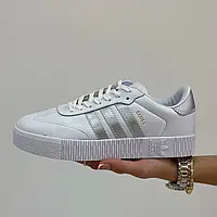 Женские кроссовки Adidas Sambarose Cloud White Silver 38