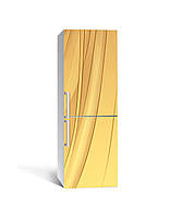 Наклейка на холодильник Караваны в пустыне пленка самоклейка ПВХ 60х180 см Абстракция Желтый