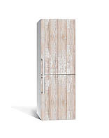 Наклейка на холодильник Кремове дерево Прованс самоклейка плівка ПВХ 60х180 см Текстури Бежевий