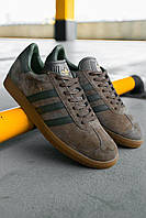 Мужские кроссовки Adidas Gazelle Brown Green