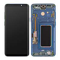Дисплей Samsung G965 Galaxy S9 Plus, с тачскрином, рамкой, OLED, Blue
