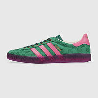 Женские кроссовки Adidas G. x Gazelle Green Pink