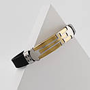 Браслет з нержавіючої медичної стали на силіконовому ремінці з позолотою «Віра I», фото 2