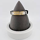 Браслет з нержавіючої медичної стали на силіконовому ремінці з позолотою «Віра I», фото 4