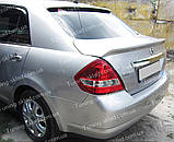 Спойлер на скло Nissan Tiida sedan (спійлер заднього скла Нісан Тііда седан), фото 5
