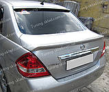 Спойлер на скло Nissan Tiida sedan (спійлер заднього скла Нісан Тііда седан), фото 7