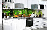 Самоклеющаяся Пленка для Фартука Сочная зелень лесов наклейка на стену 60х200см Природа