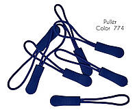 Пуллер Ярко-синий Электрик (висюлька) на шнурке для бегунка