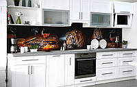 Кухонный фартук 3Д пленка Хозяин мира фотопечать наклейка на стену 60х200см Животные