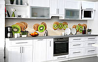Кухонный фартук 3Д пленка Спелый киви фотопечать наклейка на стену 60х200см Еда