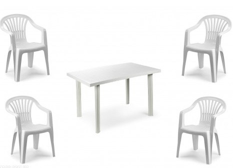 Комплект садовый Velo белый