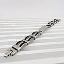 Браслет з нержавіючої медичної стали на силіконовому ремінці «Тоффі», фото 2