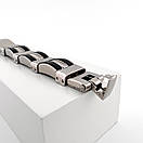 Браслет з нержавіючої медичної стали на силіконовому ремінці «Тоффі», фото 5