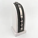 Браслет з нержавіючої медичної стали на силіконовому ремінці «Тоффі», фото 3