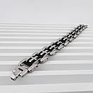 Браслет з нержавіючої медичної стали на силіконовому ремінці «Герман ІХ», фото 2