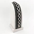 Браслет з нержавіючої медичної стали на силіконовому ремінці «Герман ІХ», фото 3