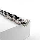 Браслет з нержавіючої медичної стали на силіконовому ремінці «Te Amo», фото 5