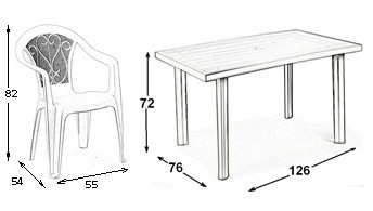 Комплект садовый Velo белый