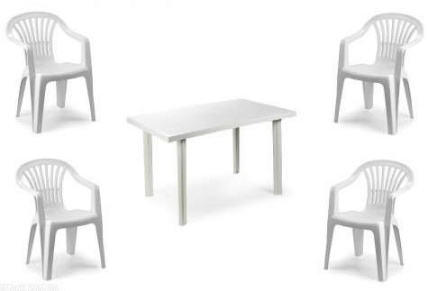 Комплект садовый Velo белый