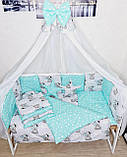 Набір постільної в ліжечко для новонароджених Bonna еліт подушки., фото 3