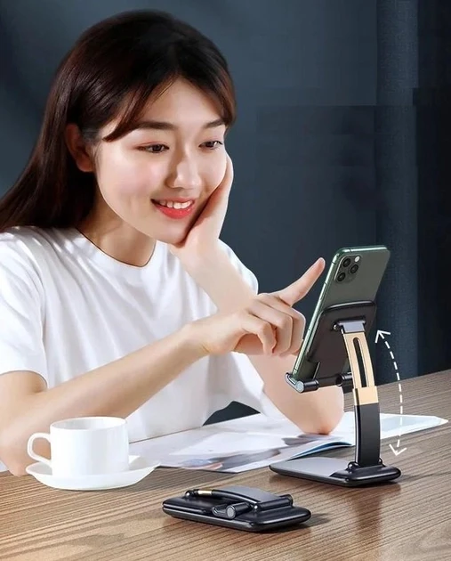 Підставка для телефона та планшета складана чорна (MA2304-32)