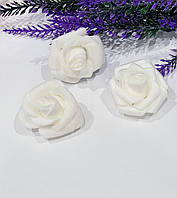 Бутон троянди 4см білий