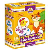 Развлекательная настольная игра Crazy Koko "Ку-ку-ре-ку!" Vladi Toys. VT8025-08 (укр)