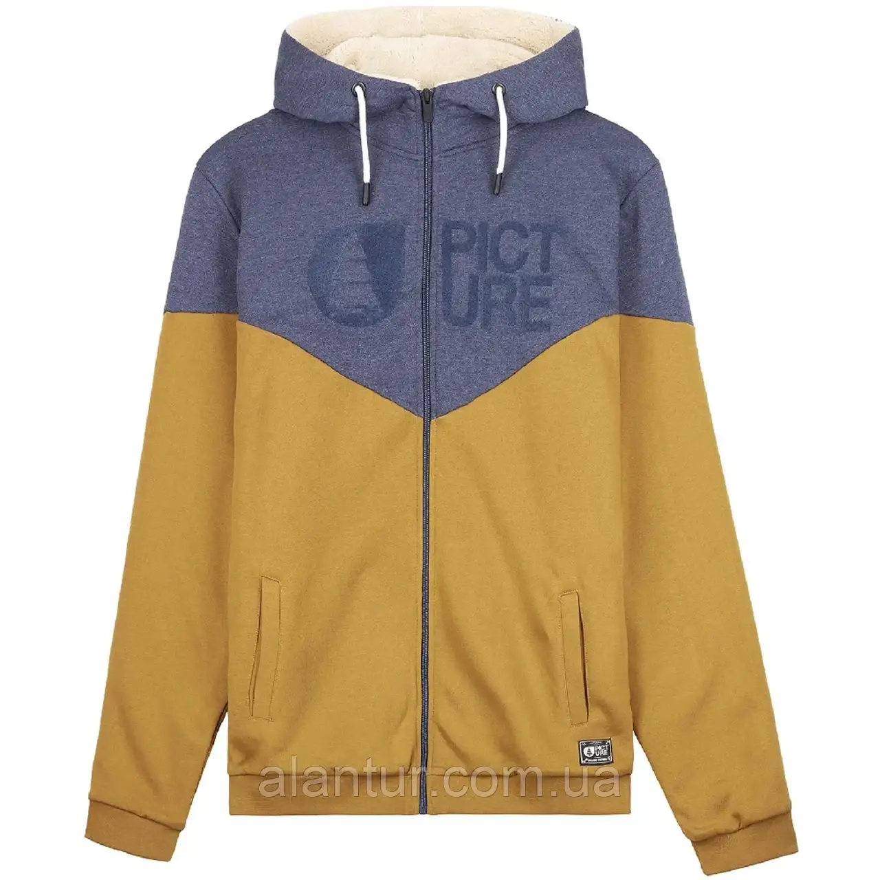 Толстовка Picture Organic Basement Plush Hoody чоловіча, 100% органічна бавовна, золотистий M, фото 1