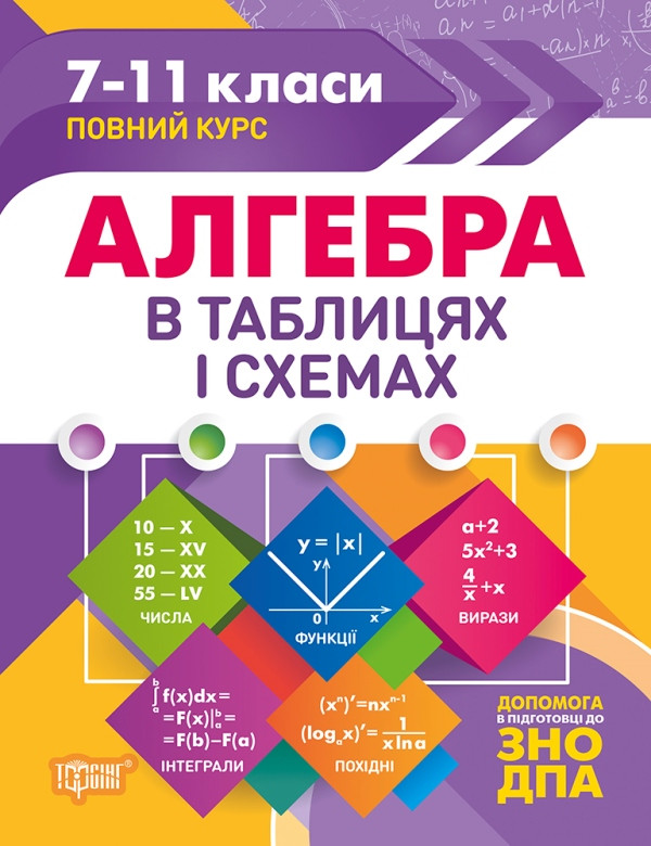 Таблиці та схеми. Алгебра в таблицях і схемах